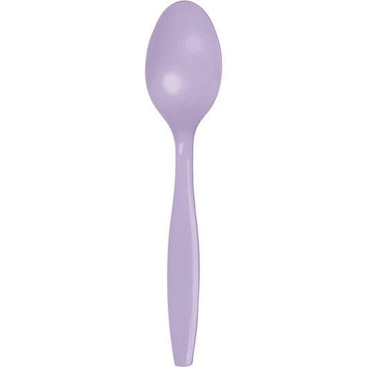 Luscious Lavender Plastic Spoons Case