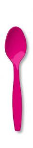 Hot Magenta Plastic Spoons Case