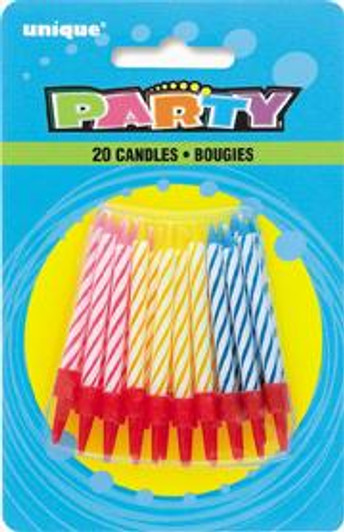 Multi Spiral Candles in Holders
