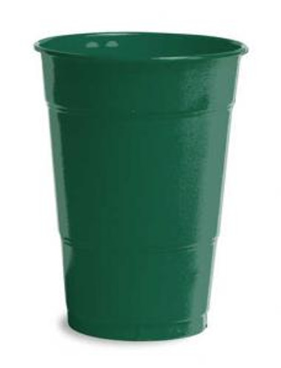 Hunter Green 16 oz Plastic Cups - Party Warehouse