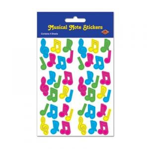 Musical Note Stickers - Multi Colored