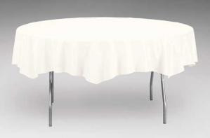 White Octy-Round Table Cover Case