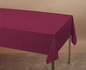 Burgundy Paper Table Cover Case of 6
