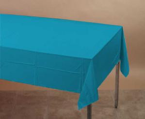 Turquoise Paper Table Cover Case of 6