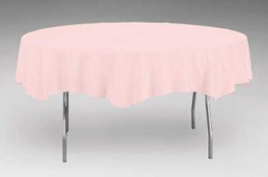 Classic Pink Paper Tablecloth, Each - The Party Place
