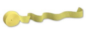 Crepe Paper Streamer Canary 500 feet