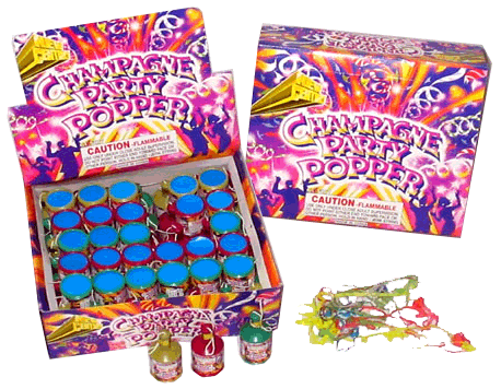 Champagne Party Poppers - 72 ct