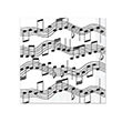 Musical Notes Luncheon Napkins