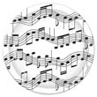 Musical Notes 9" Paper Plates