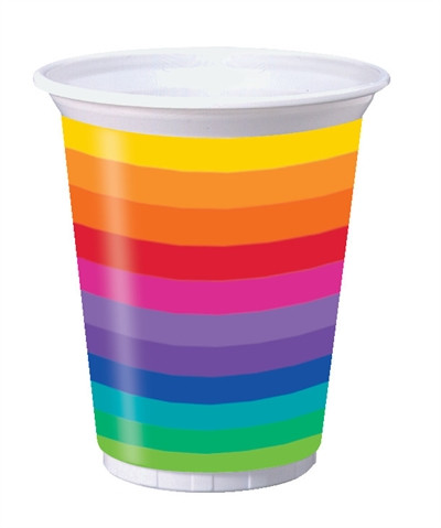 Rainbow 16oz Cups