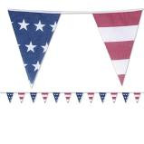 Patriotic Americana Fabric Pennant Banner