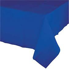 Cobalt Paper Table Cover - 54 in x 108 in