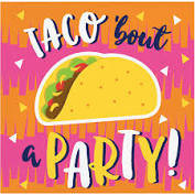 Fiesta Fun Taco 'bout a Party Beverage Napkins
