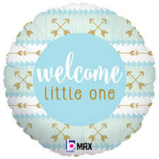 Welcome Little One Boy Foil Balloon - 18 in