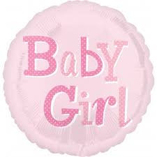 Baby Girl Baby Shower Foil Balloon - 18 in