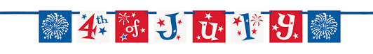 4th of July Banner - 4.43 ft