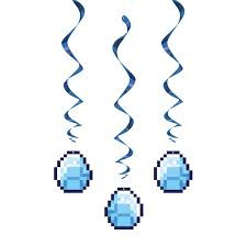 Minecraft Hanging Decorations - 3 ct