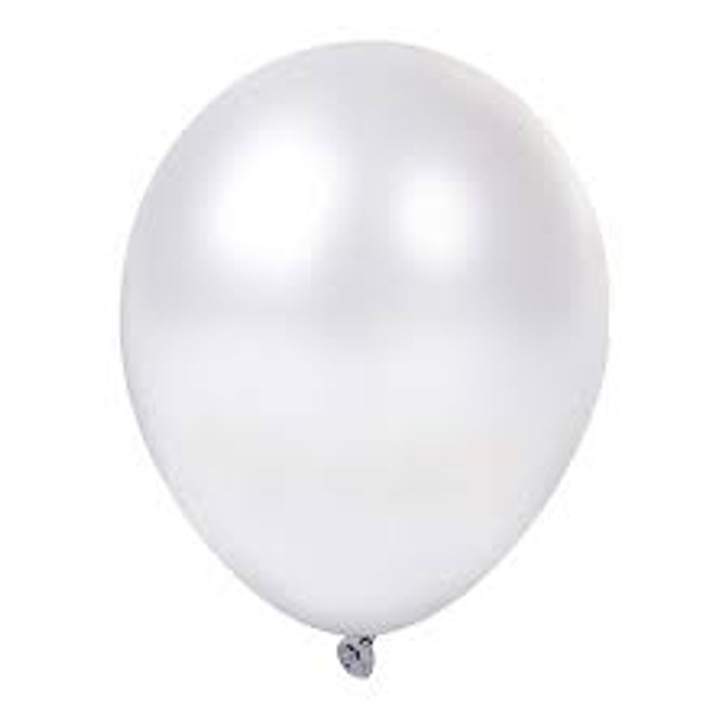 Pearl White Latex Balloon