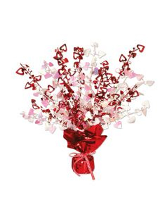 Valentines Heart Gleam 'N Burst Centerpiece - 15 in