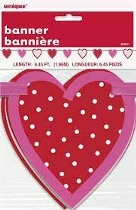 Valentines Day Banner - 6 ft 5 in long