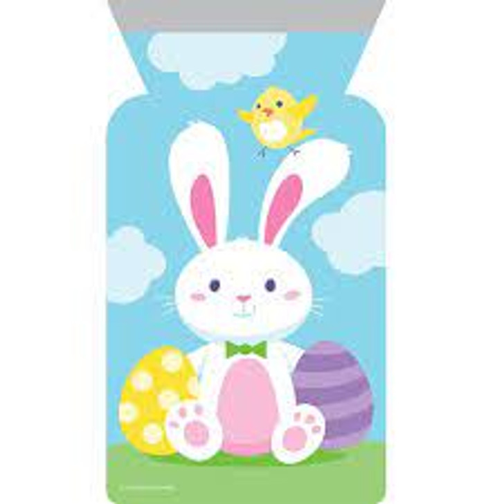 Easter Bunny and Eggs Zipper Treat Bags - 12 ct