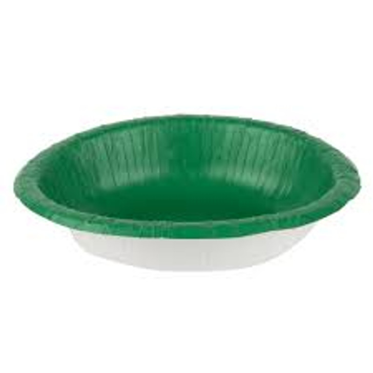 Emerald Green 20 oz. Paper Bowls - 20 ct