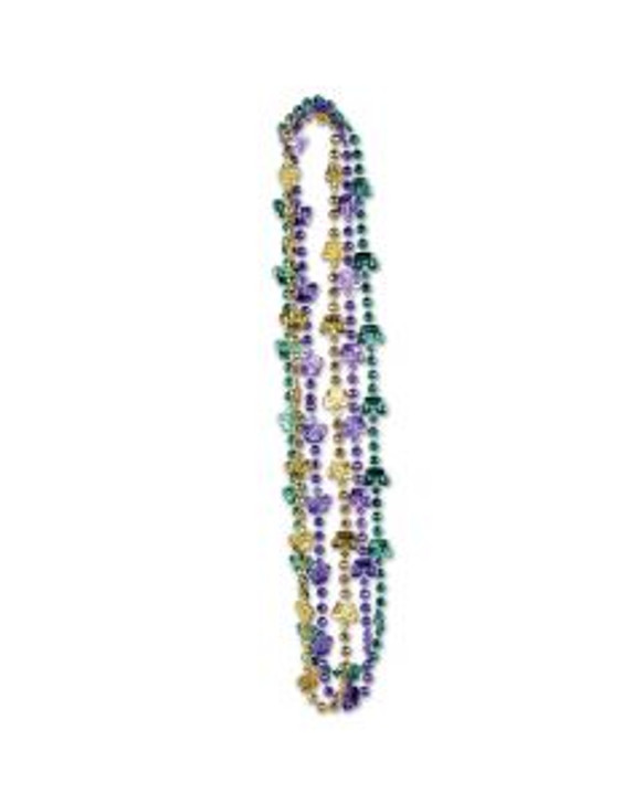 Mardi Gras Crown Beads - 3 pieces