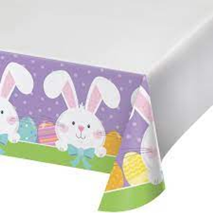 Bowtie Bunny Paper Table Cover - 54 in x 102 in
Border Print