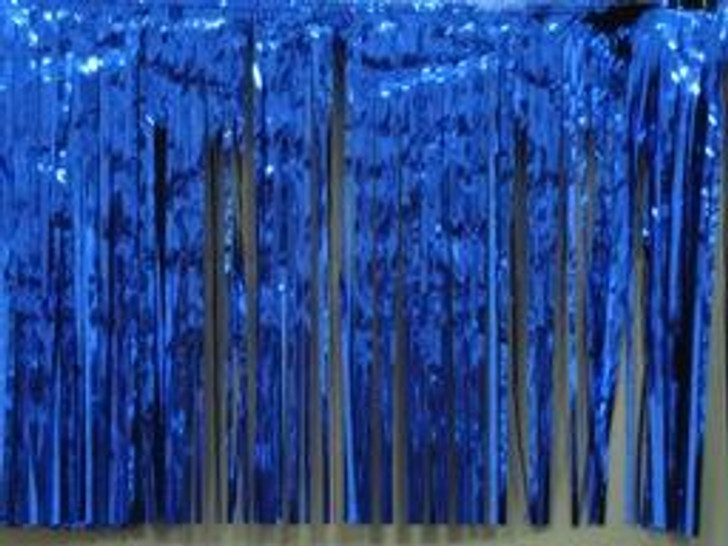Royal Blue Metallic Fringe 20 Feet Long x 15 in