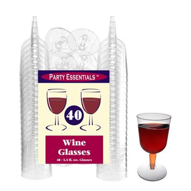 Wine Glasses 40 Count