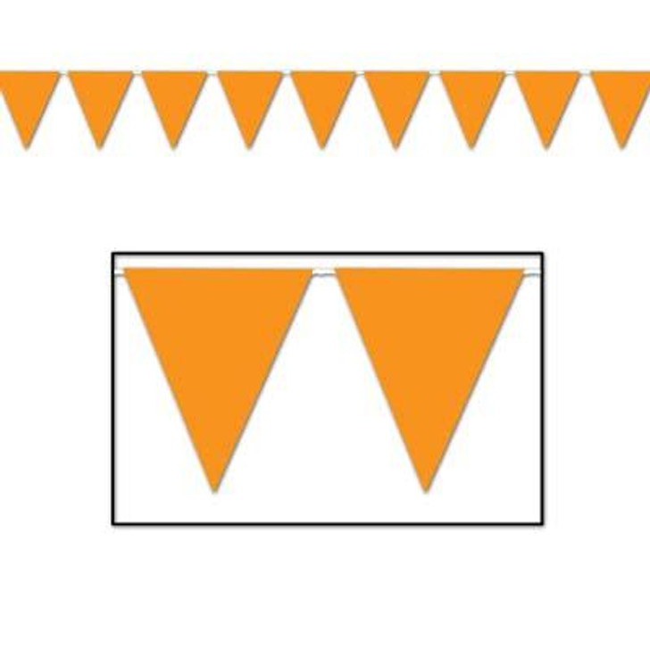 Sports Orange Indoor/Outdoor Pennant Banner