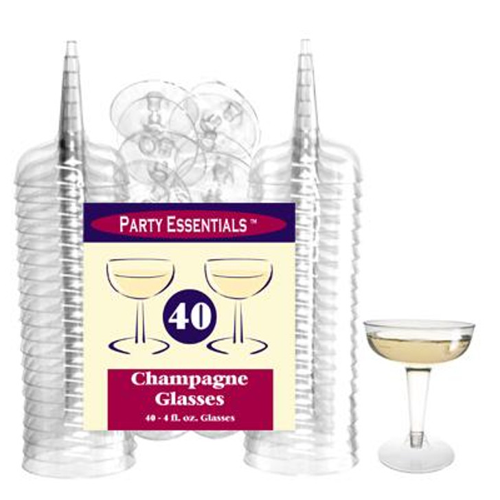 Champagne Glasses 40 Count