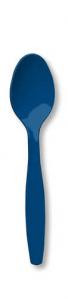 Navy Blue Plastic Spoons Case