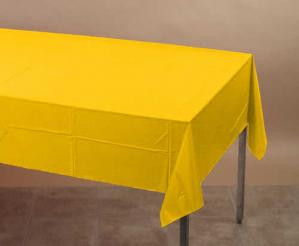 School Bus Yellow Plastic Table Cover Case 24ct