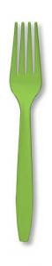 Fresh Lime Plastic Forks Case