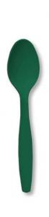 Hunter Green Plastic Spoons Case