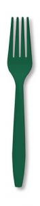 Hunter Green Plastic Forks Case
