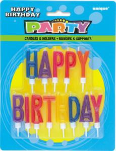 Happy Birthday Letter Candles