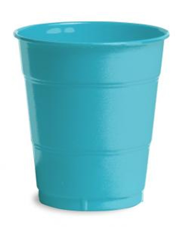 Bermuda Blue 16 oz Plastic Cups - 20 ct