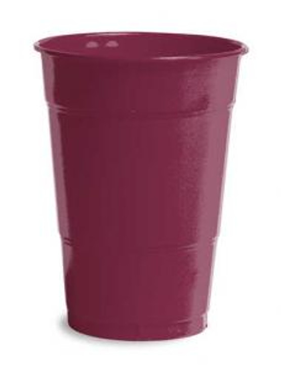 Burgundy 16 oz Plastic Cups Case