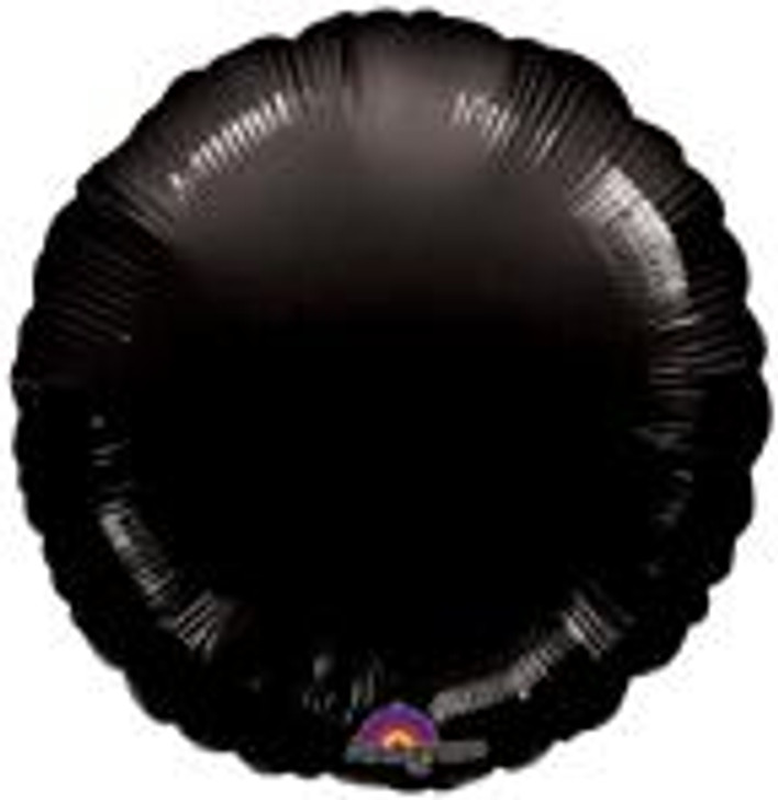 Black Circle Shaped Foil Balloon