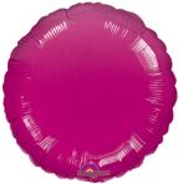 Hot Pink Circle Shaped Foil Balloon