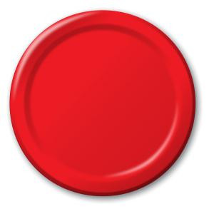 Classic Red 9 Inch Paper Plates