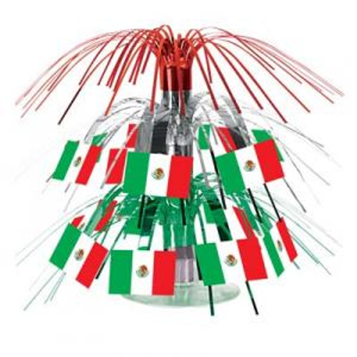 Fiesta Mexican Flag Centerpiece - 7.5 in