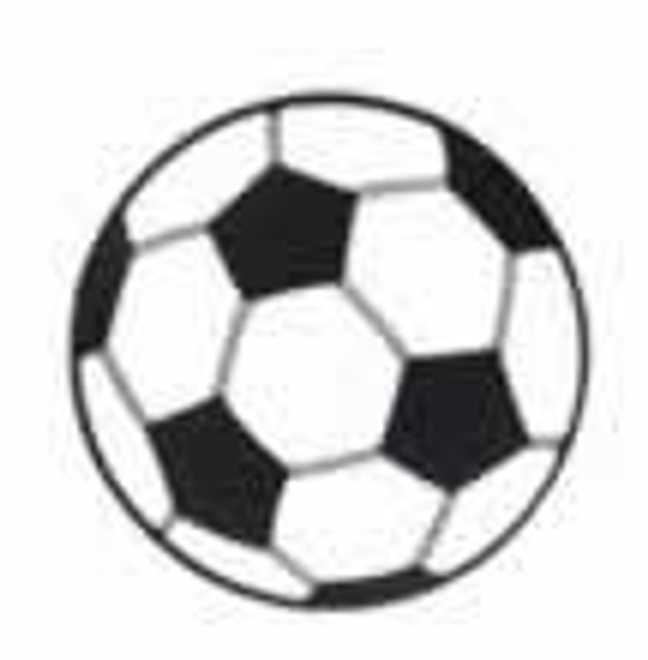 Sports Soccer Ball Cutout