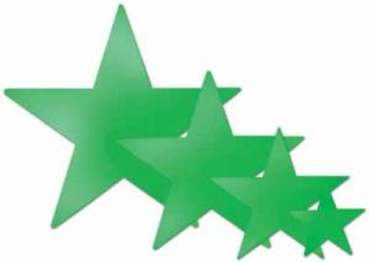 Green 5 Inch Die Cut Foil Star