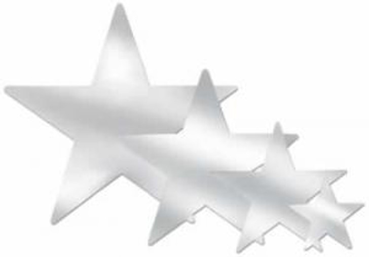 Silver 9 Inch Die Cut Foil Star