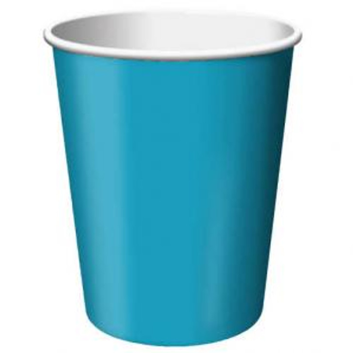 Turquoise 9 oz Paper Cups Case