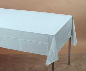 Pastel Blue Plastic Table Cover Case 12ct