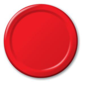 Classic Red 7 Inch Paper Plates